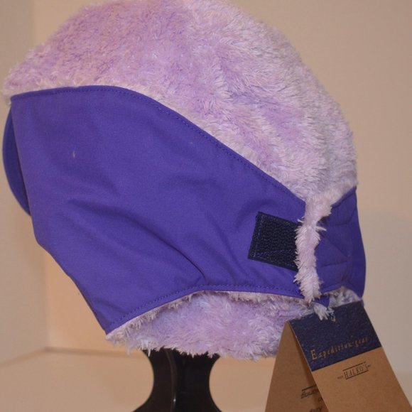 Homemade Musher Hat Purple Waterproof Nylon Upper Shell Fleece Inner Shell OS - Picture 10 of 10